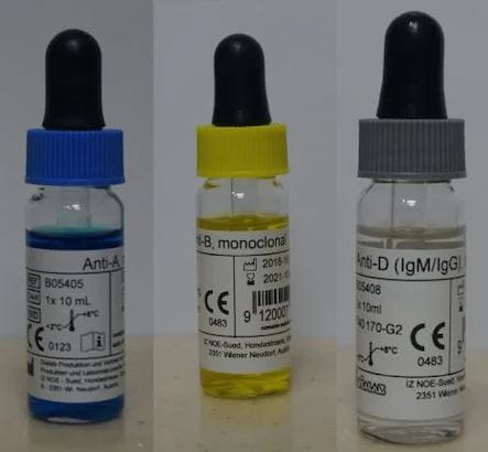 Kan Grubu Tayin Kiti 200 Test Anti A+Anti B+ Anti D