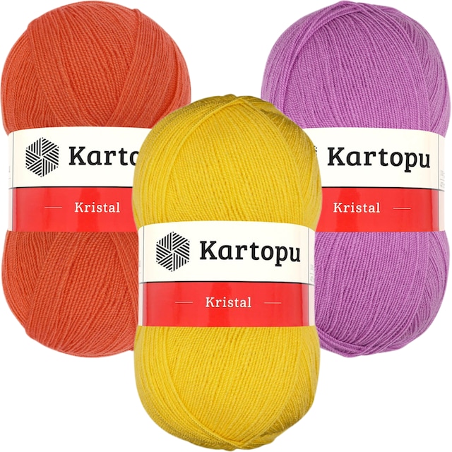 Kartopu Kristal Lif El Örgü İpi İpliği Yünü