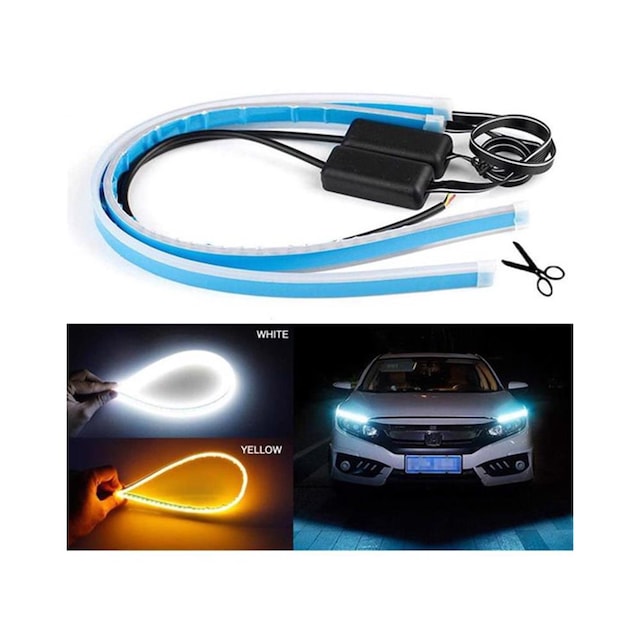 Far Üstü Kayar Led Audi Tip Sinyalli, 60cm