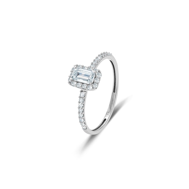 Özel Tasarım Altın Baget Yüzük (Sarı/Beyaz Altın seçeneği)