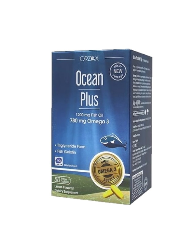 Ocean Plus Omega 3 1200mg 50 Kapsül  S.K.T 10/2023