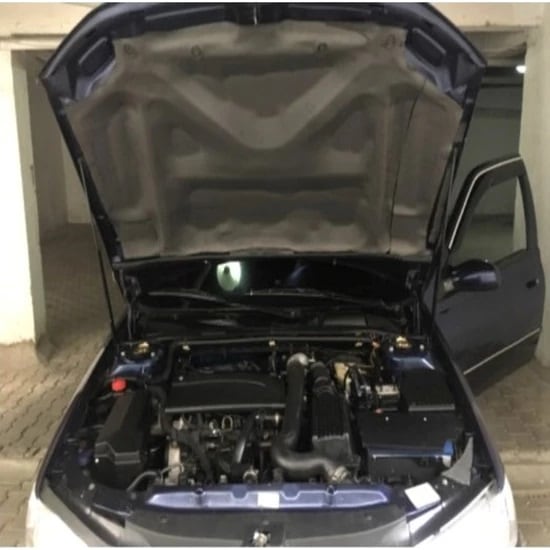 Oto Araç Kaput Ses Yalıtım Süngeri Yapışkanlı 6mm Alev Almaz