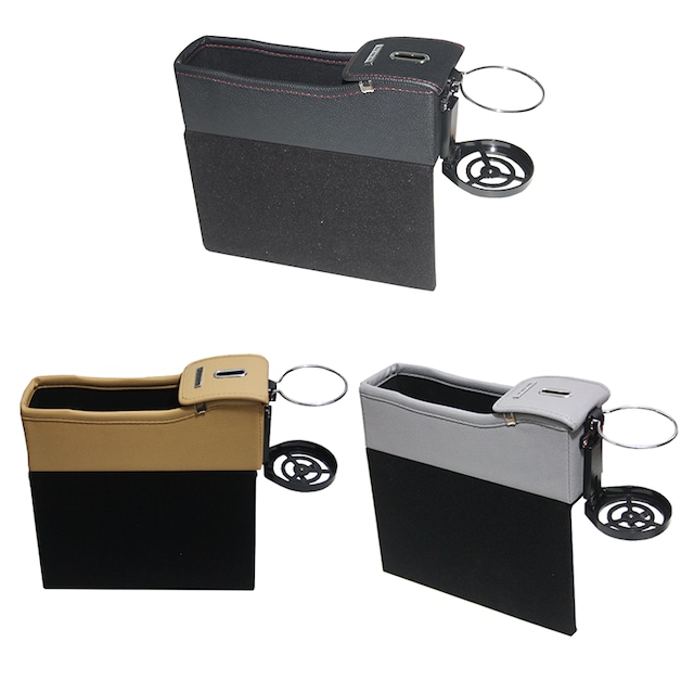 Oto Bardak Tutucu Ceplik Deri Bardaklık 3 Renk Seçeneği