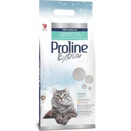Proline Extra Sodium Bentonite İnce Topaklaşan Bentonit Kedi Kumu 2 x 10 L