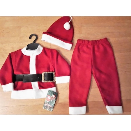 ERKEK BEBEK ÇOCUK NOEL BABA YILBAŞI YENİYIL KOSTÜMÜ KIYAFETİ