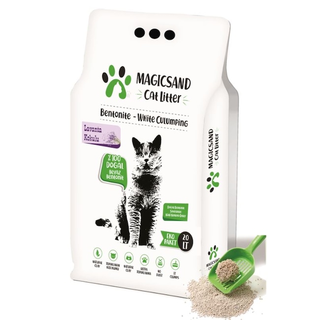 Magicsand Cat Litter Lavanta Kokulu İnce Bentonit Kedi Kumu 20 L