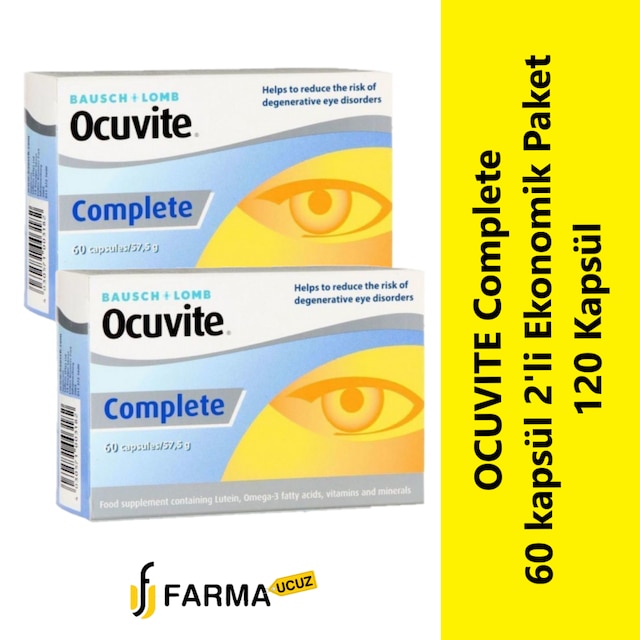 OCUVITE Complete 60 Kapsül 2'li Ekonomik Paket 120 Kapsül