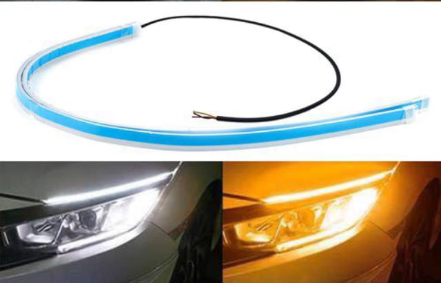 Far üstü kayar Led 60cm + 60cm selamlaması animasyonlu sinyalli