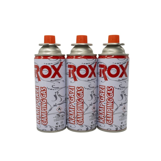 ROX Kamp Ocak Gazı Valfli Kartuş 227gr 3 adet