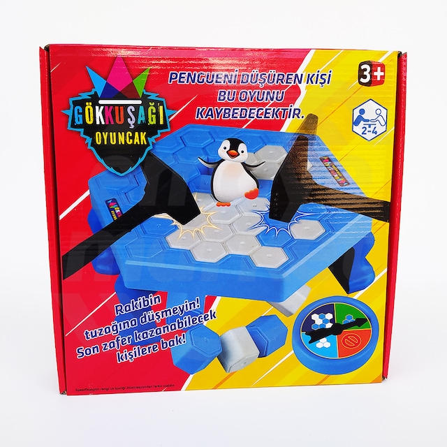 Gökkuşağı Buz Tuzağı Oyunu Penguen Düşürmeli Buz Kırma Strateji