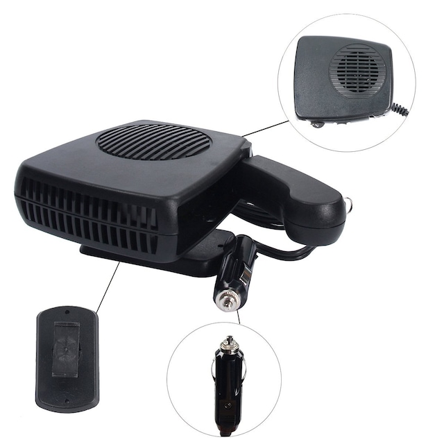 Oto Araç Isıtıcı ve Soğutucu Fan Cam Buğu Çözücü 12v