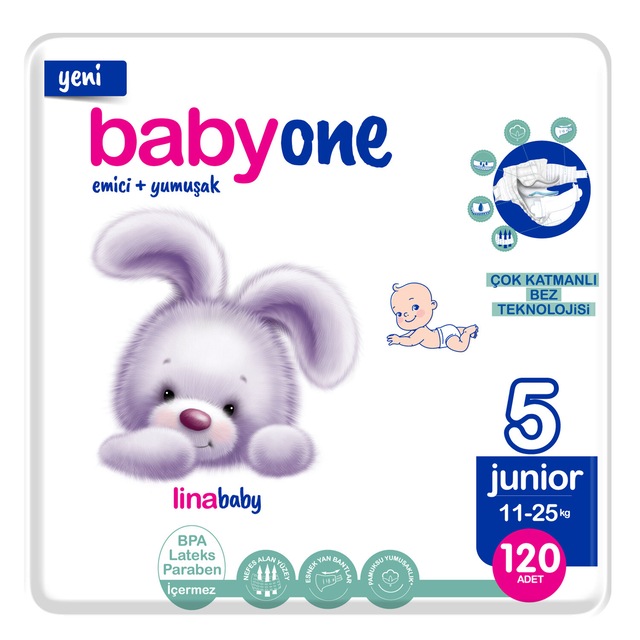 Babyone Bebek Bezi 5 Numara Junior 120 Adet