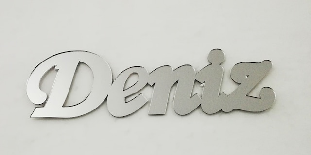 Pleksi Yapışkanlı İsim Ölçü Seçenekli