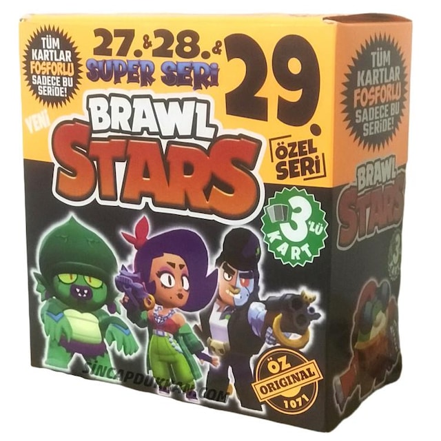 Brawl Stars  27-28-29. Süper Seri Maxi Boy 450'LI Oyun Kartları