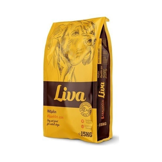 Liva Kuzu Etli Yetişkin Köpek Maması 15 KG