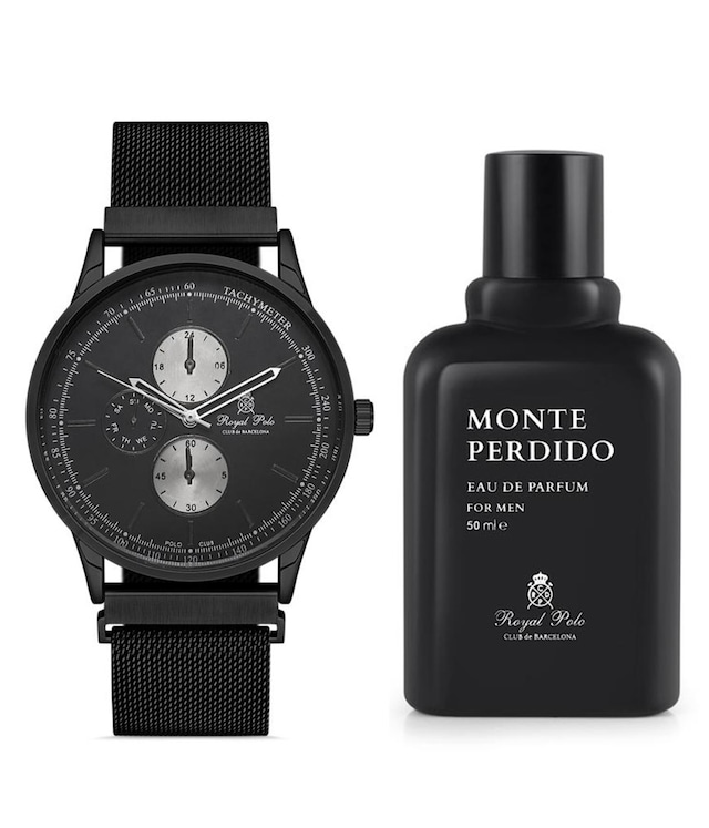 Royal Club De Polo Barcelona STCC011038 Erkek Kol Saati + Monte Perdido Parfüm 50 ML