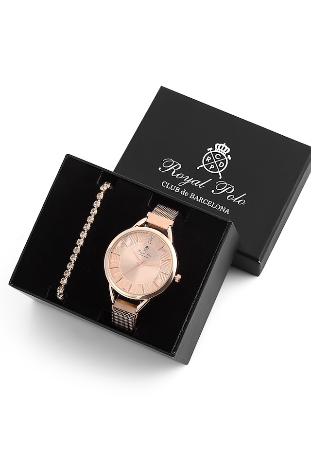 Royal Polo Kadın Saat & Bileklik 2'li STWA010145