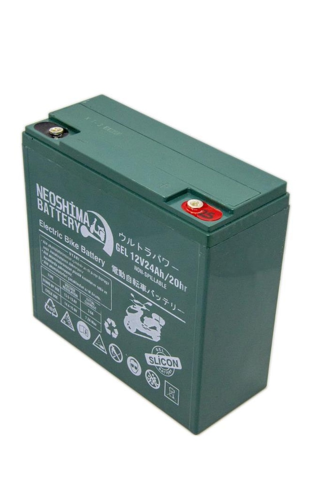 NEOSHİMA 12V 24 AH JEL ELEKTRİKLİ BİSİKLET AKÜSÜ 1 YIL GARANTİLİ