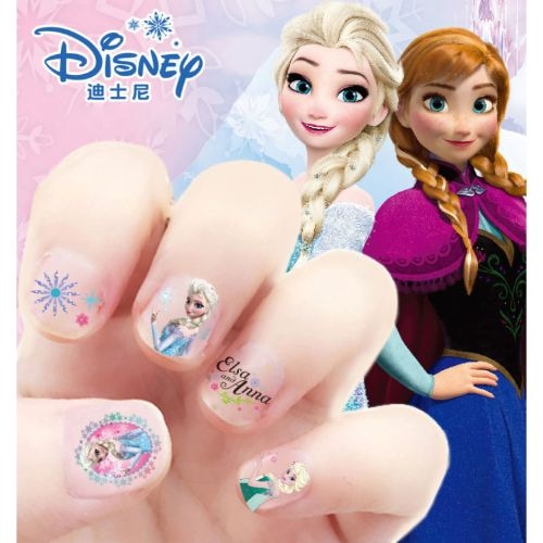 Prenses Elsa Anna Dondurulmuş Makyaj Tırnak Çıkartmaları