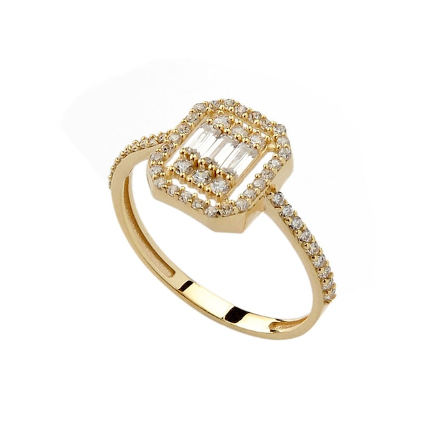 Baget Tektaş Altın Yüzük