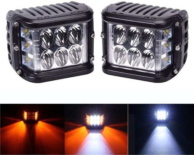 6 Led 18w Delici Yayıcı Çakarlı Off Road Farı Lambası