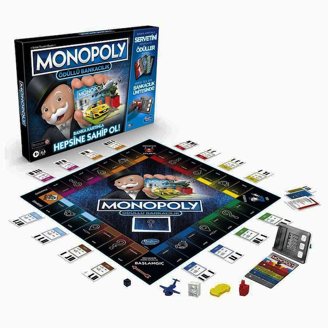 Monopoly Ödüllü Bankacılık E8978 Kutu Oyunu Lisanslı