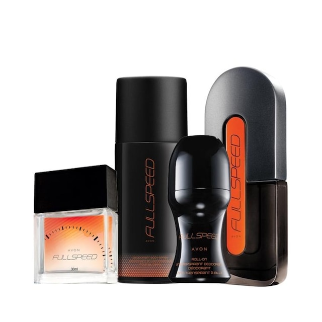 Avon Full Speed Erkek Parfüm EDT 75 ML + Deodorant Roll-on 4'lü Set