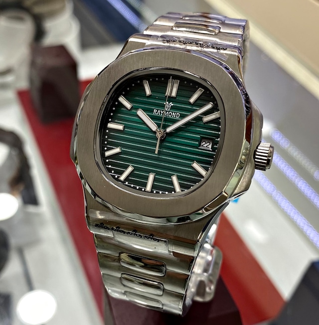 Raymond Swiss RYM-2020-5 Erkek Kol Saati Yeşil