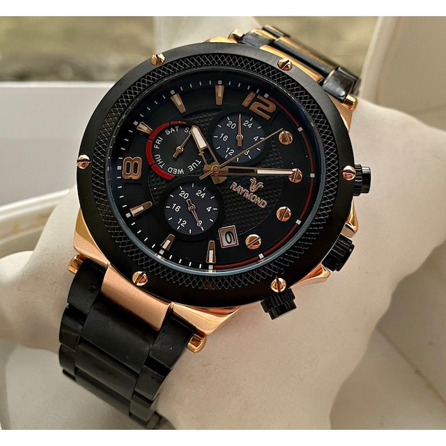 Raymond Swiss Kesme Çelik Erkek Kol Saati