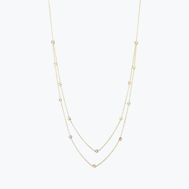 Altınbaş Çift Zincirli Altın Kolye