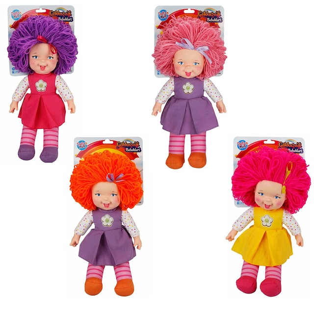 Gökkuşağı Bebekleri 45 cm Lahana Saçlı Dolgu Bebek