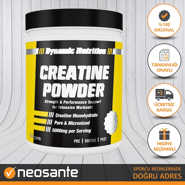 Dynamic Creatine Powder 300 gr Kreatin Creatin + HEDİYE