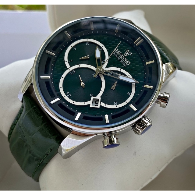 Raymond Chronograph Swiss Yeşil Erkek Kol Saati