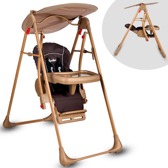 Rose Mose RM-890 Gold Mama Sandalyesi Salıncak Bebek Çocuk Salıncağı