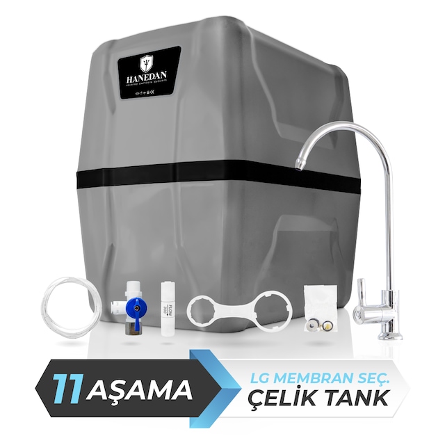 11 Aşamalı LG Seç. Çelik Tanklı Su Arıtma Cihazı (300G)