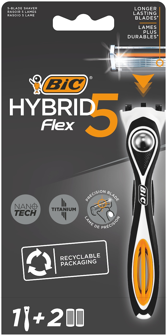 Bic Flex 5 Hybrid Erkek Tıraş Bıçağı  + Yedek Başlık 2'li