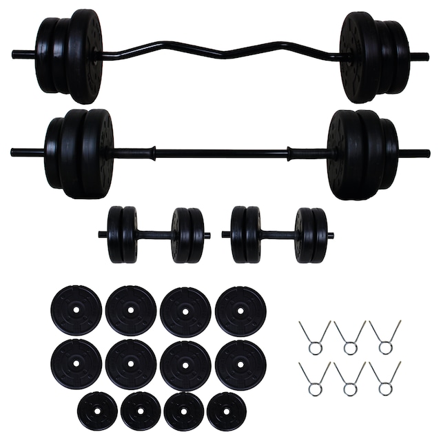 Aydın Sport 58 kg Z Bar Halter Seti ve Dambıl Seti