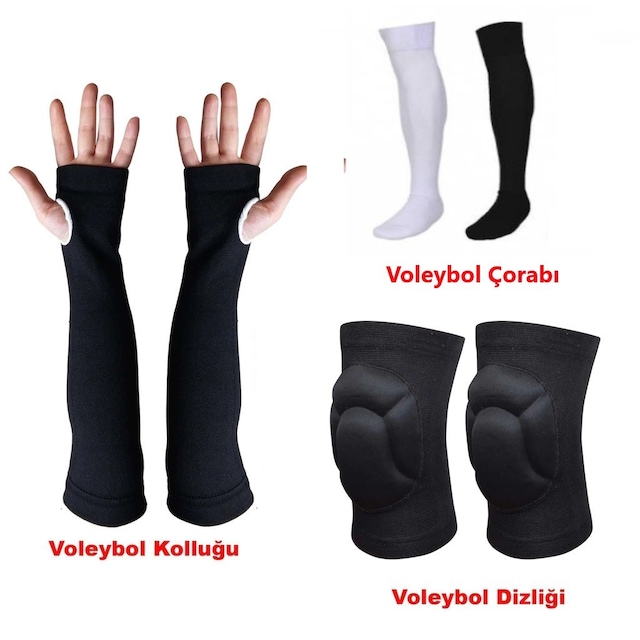 SCHMİLTON VOLEYBOL DİZLİĞİ VOLEYBOL ÇORABI VOLEYBOL KOLLUĞU SET