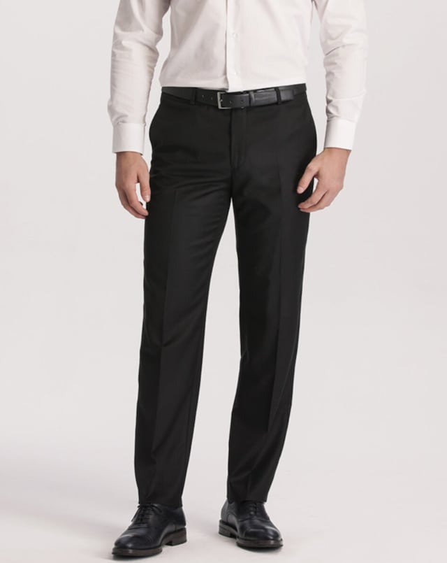 Rahat Kalıp Klasik Erkek Kumaş Pantolon Yüksek Bel