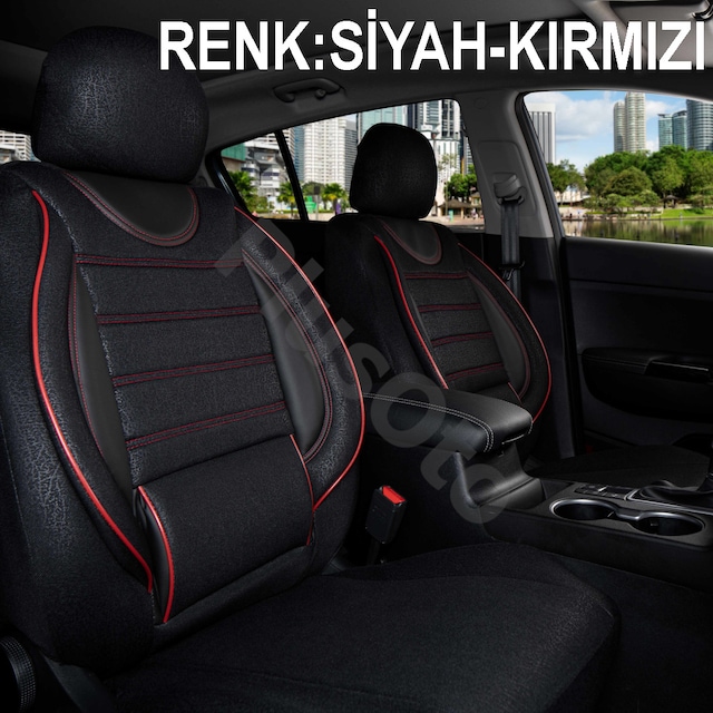 EKONOMİK Kumaş Oto Koltuk Kılıfı 5li Takım Set Üniversal