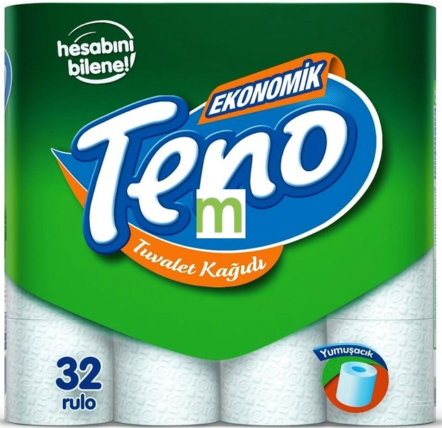 Teno Ekonomik Çift Katlı Tuvalet Kağıdı 32 Rulo