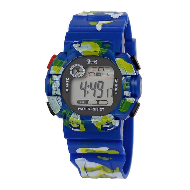 Havacı Kamuflaj Desenli Dijital Küçük Erkek Çocuk Kol Saati nk2421