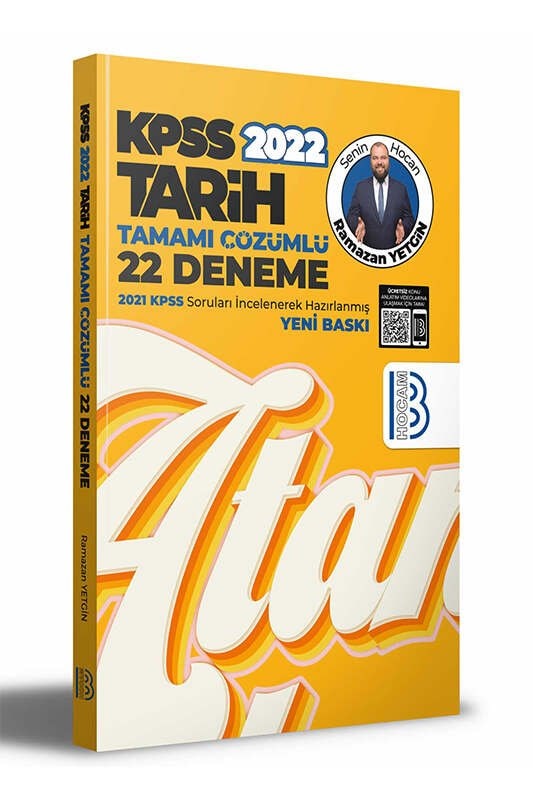 Benim Hocam Yayınları 2022 KPSS Tarih Tamamı Çözümlü 22 Deneme