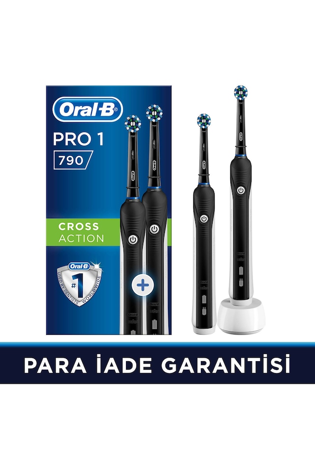 Oral-B Pro1 790 Black Edıtıon 1+1 Elektrikli Diş Fırçası