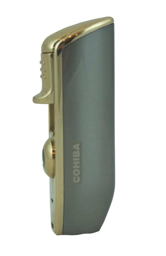 Cohiba 3 Torch Gunmetal Yan Ağız Puro Çakmağı