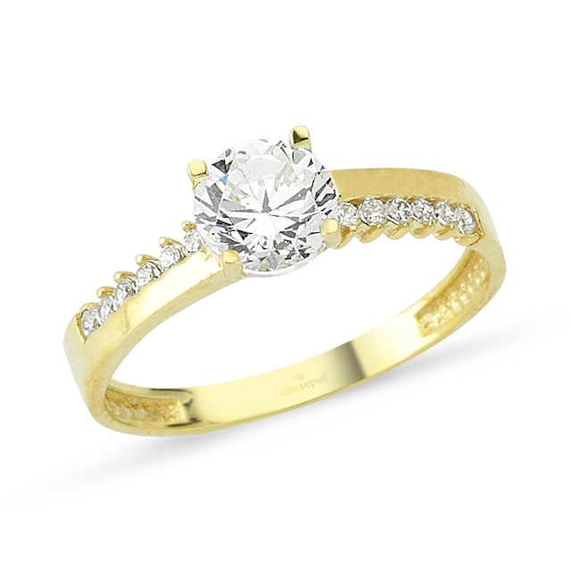 Altın Tektaşlı Yüzük AS8Y83 AltınSepeti