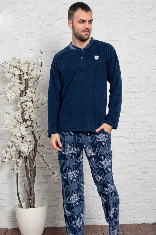 Uzun Kollu Polar Erkek Pijama Takımı