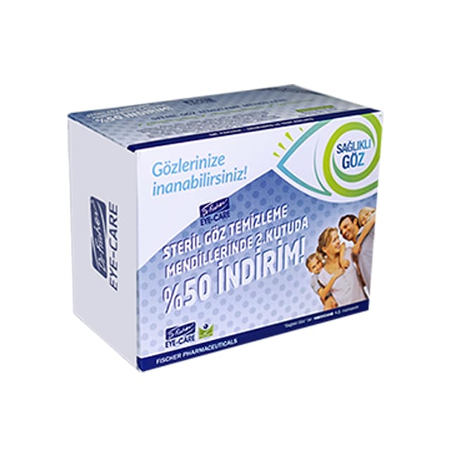Dr.Fischer Eye-CareYetişkinSteril Göz Temizleme Mendili- 2.si %50