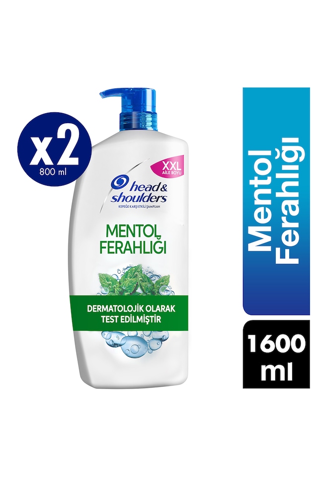 Head & Shoulders Kepek Karşıtı Şampuan Mentol Ferahlığı  1600ml (