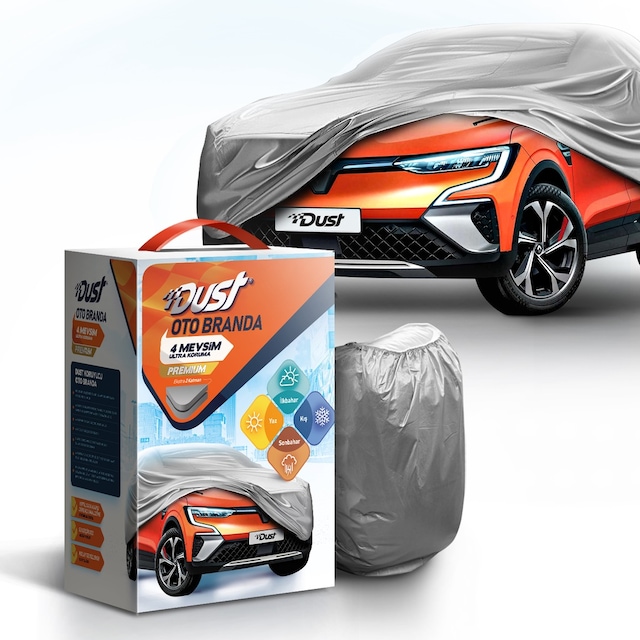 Dust Oto Tüm Araçlara Uyumlu Araba Brandası - Oto Örtüsü